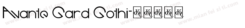 Avante Gard Gothi字体转换